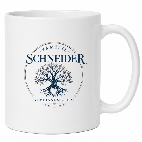 Tasse »Familie Schneider – Gemeinsam...