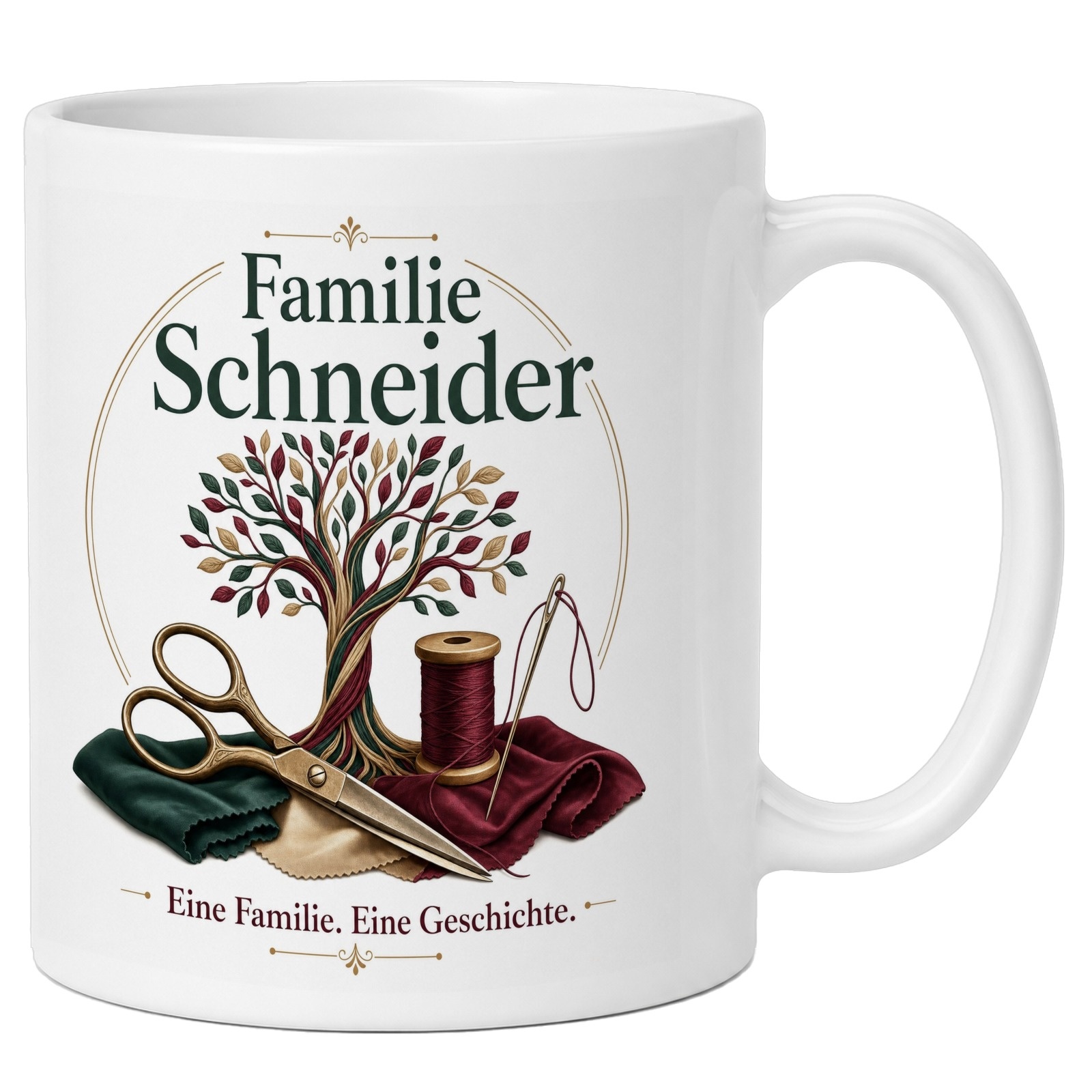 Tasse »Familie Schneider – Eine Familie. Eine Geschichte.«