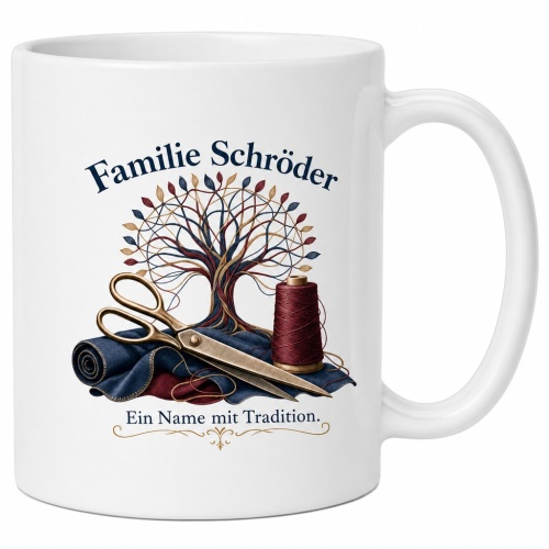 Tasse »Familie Schröder – Ein Name mit...