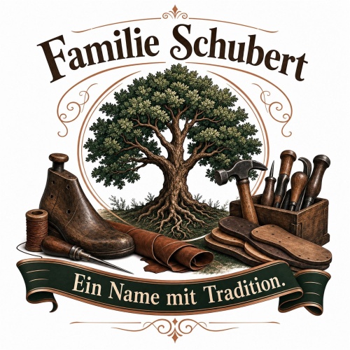 Tasse »Familie Schubert – Ein Name mit Tradition.«