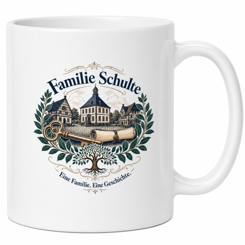 Tasse »Familie Schulte – Eine Familie. Eine...