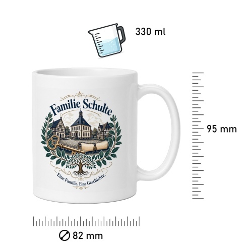 Tasse »Familie Schulte – Eine Familie. Eine Geschichte.«