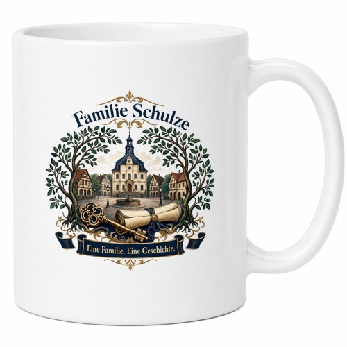 Tasse »Familie Schulze – Eine Familie. Eine...