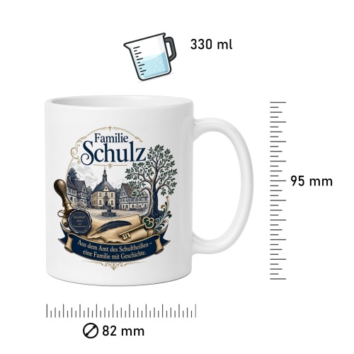 Tasse »Familie Schulz – Schultheiß & Geschichte«