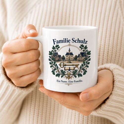 Tasse »Familie Schulz – Ein Name. Eine Familie.«