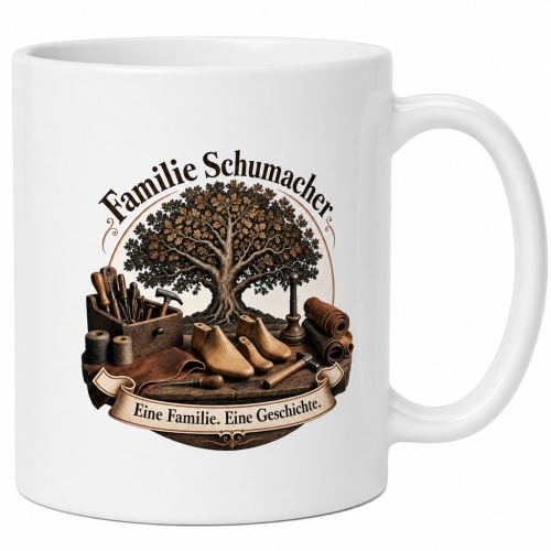 Tasse »Familie Schumacher – Eine Familie....