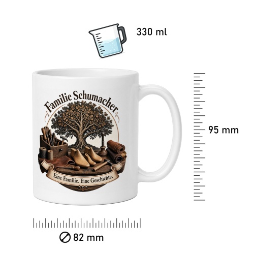 Tasse »Familie Schumacher – Eine Familie. Eine Geschichte.«