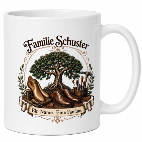Tasse »Familie Schuster – Ein Name. Eine...