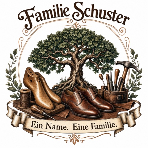 Tasse »Familie Schuster – Ein Name. Eine Familie.«