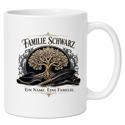 Tasse »Familie Schwarz – Ein Name. Eine...