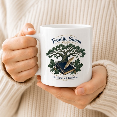 Tasse »Familie Simon – Ein Name mit Tradition.«