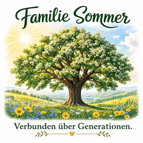 Tasse »Familie Sommer – Verbunden über...