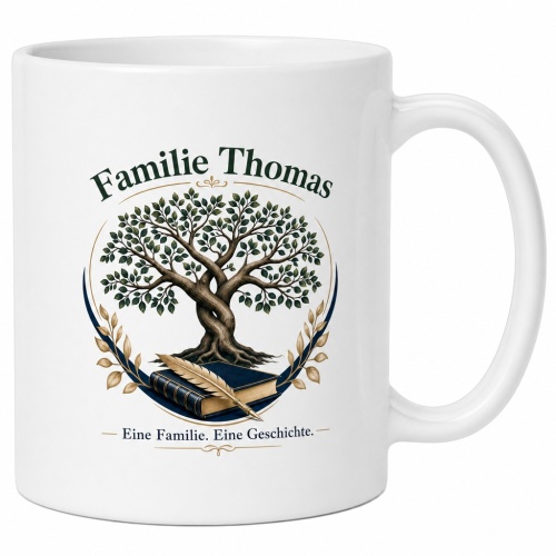 Tasse »Familie Thomas – Eine Familie. Eine...
