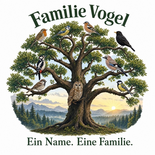 Tasse »Familie Vogel – Ein Name. Eine...