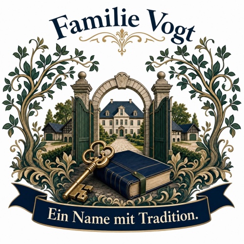 Tasse »Familie Vogt – Ein Name mit Tradition.«