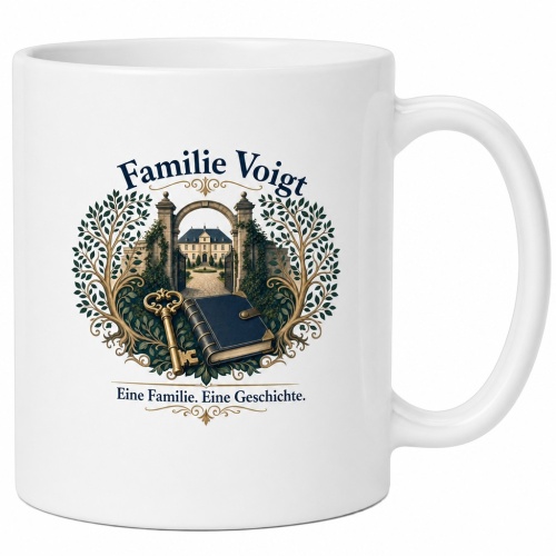 Tasse »Familie Voigt – Eine Familie. Eine...