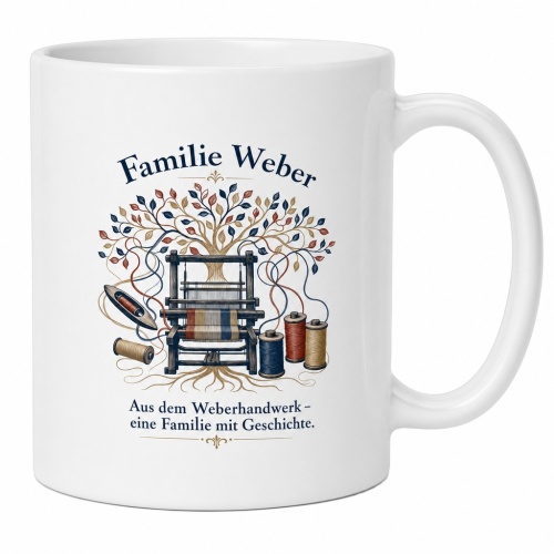 Tasse »Familie Weber – eine Familie mit...