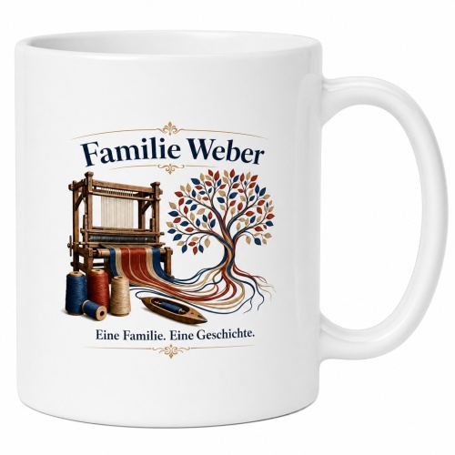 Tasse »Familie Weber – Eine Familie. Eine...