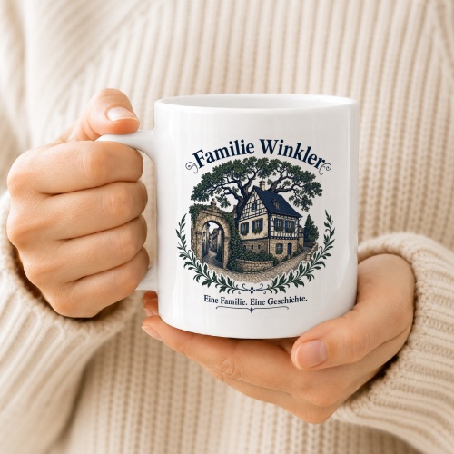 Tasse »Familie Winkler – Eine Familie. Eine Geschichte.«