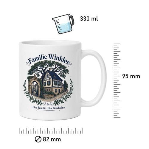 Tasse »Familie Winkler – Eine Familie. Eine Geschichte.«
