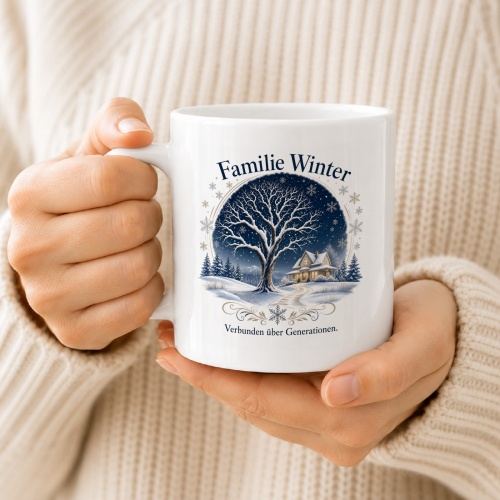 Tasse »Familie Winter – Verbunden über Generationen«