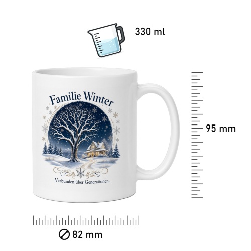Tasse »Familie Winter – Verbunden über Generationen«