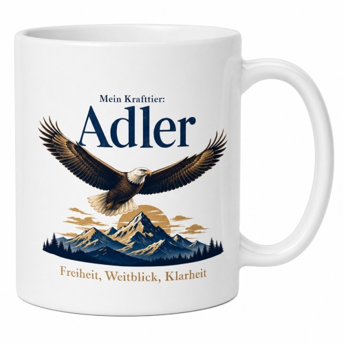 Tasse »Mein Krafttier: Adler«