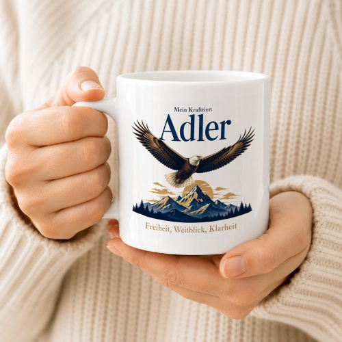 Tasse »Mein Krafttier: Adler«