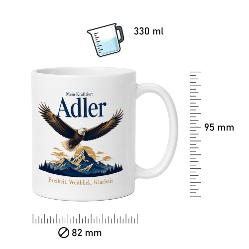Tasse »Mein Krafttier: Adler«