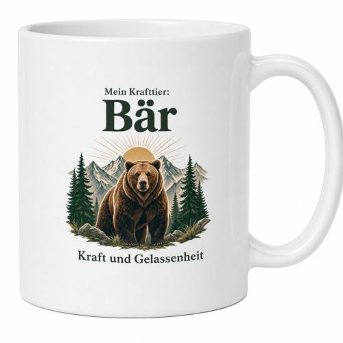 Tasse »Mein Krafttier: Bär – Kraft und...