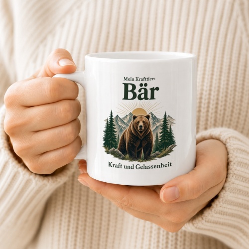 Tasse »Mein Krafttier: Bär – Kraft und Gelassenheit«