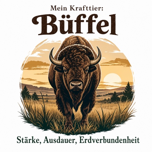 Tasse »Mein Krafttier: Büffel«
