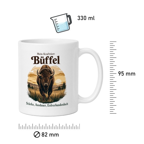 Tasse »Mein Krafttier: Büffel«