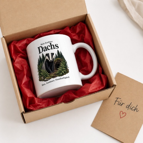 Tasse »Mein Krafttier: Dachs«