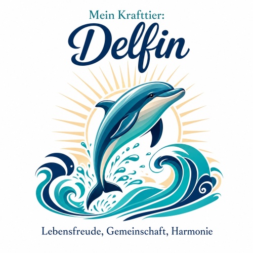 Tasse »Mein Krafttier: Delfin«