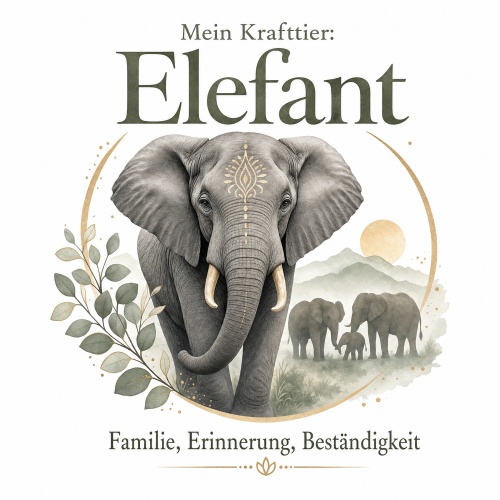 Tasse »Mein Krafttier: Elefant«