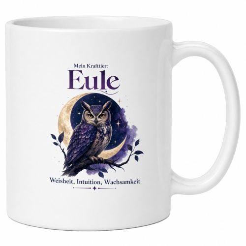 Tasse »Mein Krafttier: Eule«