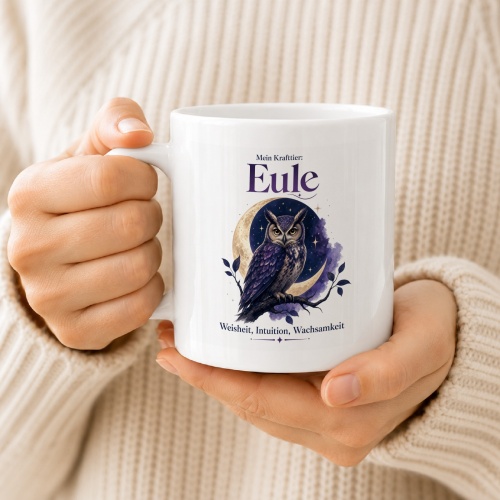 Tasse »Mein Krafttier: Eule«