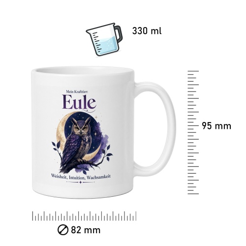 Tasse »Mein Krafttier: Eule«