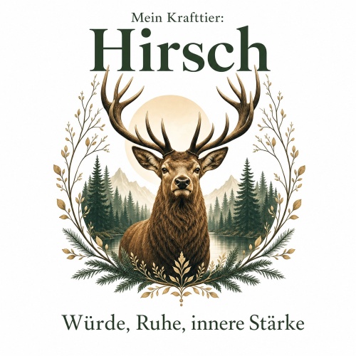 Tasse »Mein Krafttier: Hirsch«