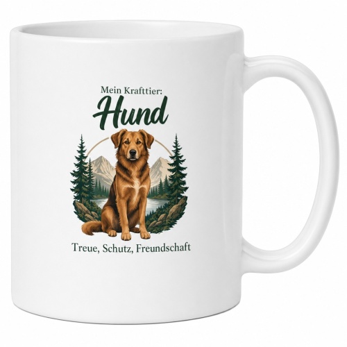 Tasse »Mein Krafttier: Hund«