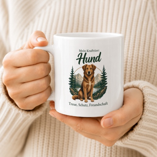 Tasse »Mein Krafttier: Hund«
