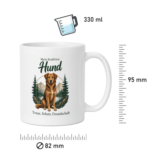 Tasse »Mein Krafttier: Hund«