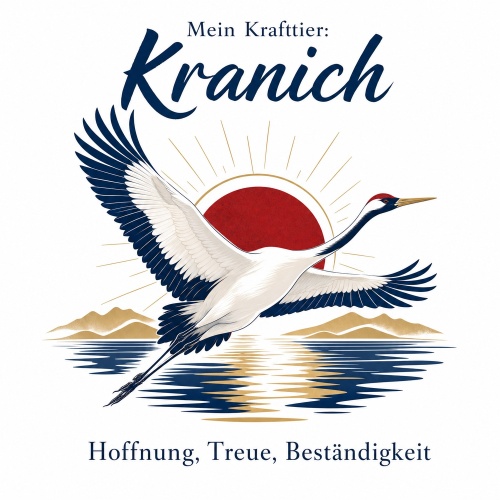 Tasse »Mein Krafttier: Kranich«