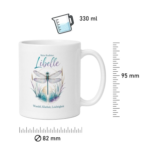 Tasse »Mein Krafttier: Libelle«