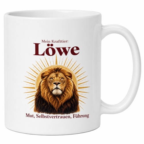 Tasse »Mein Krafttier: Löwe«