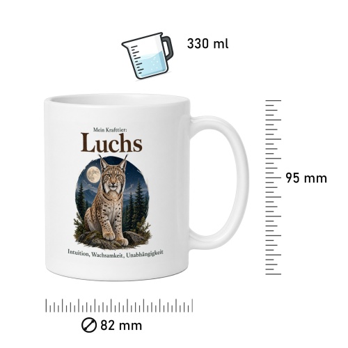 Tasse »Mein Krafttier: Luchs«