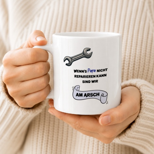 Tasse »Wenns Papa nicht reparieren kann...«