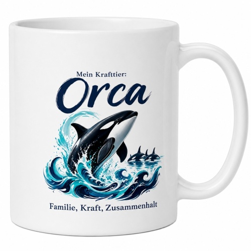 Tasse »Mein Krafttier: Orca«