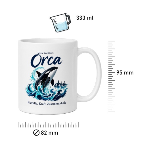 Tasse »Mein Krafttier: Orca«